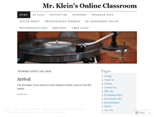 Tablet Screenshot of mrklein.wordpress.com