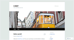 Desktop Screenshot of 3waylogistics.wordpress.com