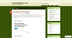 Desktop Screenshot of anythingbirds.wordpress.com