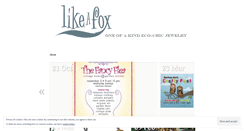 Desktop Screenshot of likeafoxjewelry.wordpress.com