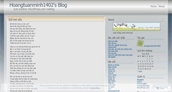 Desktop Screenshot of hoangtuanminh1402.wordpress.com