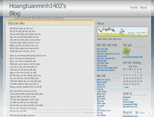 Tablet Screenshot of hoangtuanminh1402.wordpress.com