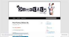 Desktop Screenshot of gamekak.wordpress.com