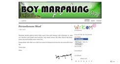 Desktop Screenshot of boymarpaung.wordpress.com