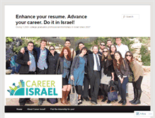 Tablet Screenshot of careerisrael.wordpress.com