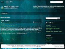 Tablet Screenshot of onemadefree.wordpress.com