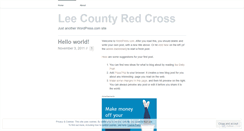 Desktop Screenshot of leecountyredcross.wordpress.com