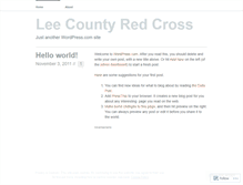 Tablet Screenshot of leecountyredcross.wordpress.com