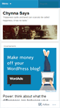 Mobile Screenshot of chynnashley.wordpress.com