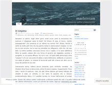 Tablet Screenshot of maelstream.wordpress.com