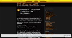 Desktop Screenshot of forcryingoutloud206.wordpress.com