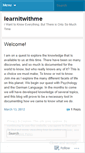 Mobile Screenshot of learnitwithme.wordpress.com