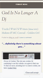 Mobile Screenshot of godisnolongeradj.wordpress.com