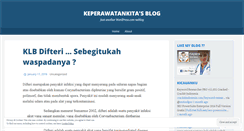 Desktop Screenshot of keperawatankita.wordpress.com