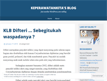 Tablet Screenshot of keperawatankita.wordpress.com