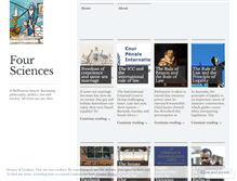 Tablet Screenshot of foursciences.wordpress.com