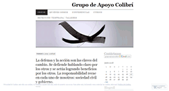 Desktop Screenshot of grupoapoyocolibri.wordpress.com