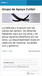 Mobile Screenshot of grupoapoyocolibri.wordpress.com