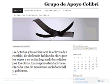 Tablet Screenshot of grupoapoyocolibri.wordpress.com