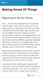 Mobile Screenshot of makingsense0fthings.wordpress.com