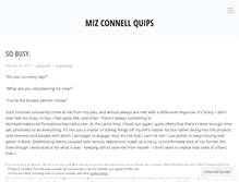 Tablet Screenshot of mizconnell.wordpress.com