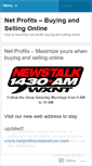 Mobile Screenshot of netprofitsradio.wordpress.com