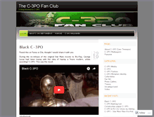 Tablet Screenshot of c3pofanclub.wordpress.com
