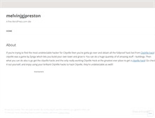 Tablet Screenshot of melvinjgjpreston.wordpress.com