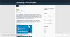 Desktop Screenshot of economicobjectorvism.wordpress.com