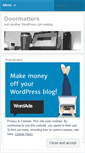 Mobile Screenshot of doormatters.wordpress.com