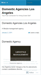 Mobile Screenshot of domesticagencieslosangeles.wordpress.com