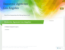 Tablet Screenshot of domesticagencieslosangeles.wordpress.com