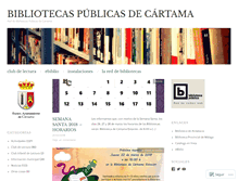 Tablet Screenshot of bibliotecasdecartama.wordpress.com