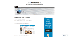 Desktop Screenshot of cekar.wordpress.com