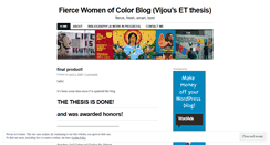 Desktop Screenshot of fiercewomenofcolor.wordpress.com