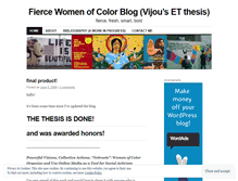 Tablet Screenshot of fiercewomenofcolor.wordpress.com