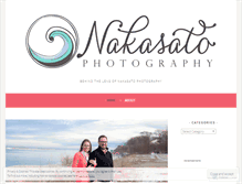 Tablet Screenshot of nakasatophotography.wordpress.com