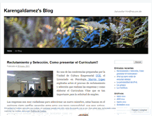Tablet Screenshot of karengaldamez.wordpress.com