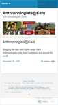 Mobile Screenshot of kentanthropology.wordpress.com