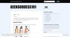 Desktop Screenshot of geekgoddess101.wordpress.com