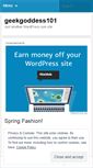 Mobile Screenshot of geekgoddess101.wordpress.com