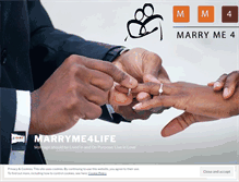 Tablet Screenshot of marryme4life.wordpress.com
