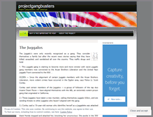 Tablet Screenshot of projectgangbusters.wordpress.com