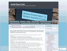 Tablet Screenshot of kendalphysio.wordpress.com