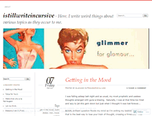 Tablet Screenshot of istillwriteincursive.wordpress.com