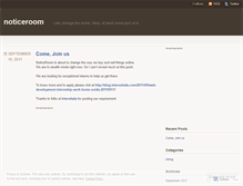 Tablet Screenshot of noticeroom.wordpress.com