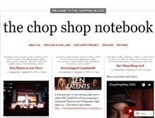 Tablet Screenshot of chopshopstudios.wordpress.com