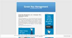 Desktop Screenshot of greenkeymanagement.wordpress.com