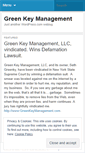 Mobile Screenshot of greenkeymanagement.wordpress.com