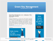 Tablet Screenshot of greenkeymanagement.wordpress.com